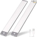 Rechargeable Motion Sensor Led Lights Ultra Thin Softer Under Counter 54-LED Closet Lighting Battery Operated Light Kitchen Under Cabinet Lighting Stick On Lights Night Light Wireless Light (2PACK)
