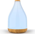 Essential Oil Diffuser for Home, 300ML Modern Décor Aromatherapy Diffusers Large Room Fresh Air Scent, Ultrasonic Cool Mist Humidifier & Color Light, 1-3-6H Timer Auto Shut-Off, Brown
