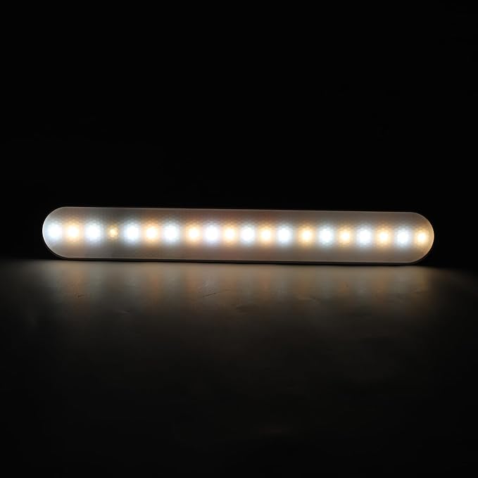 ZJchao Adjustable LED Desk Lamp with Rechargeable Under Cabinet Light, Eye Care Dimmable 4000K-6500K, Anti Glare Study Lamps for Dorm Rooms, Bedrooms, and Study Spaces
