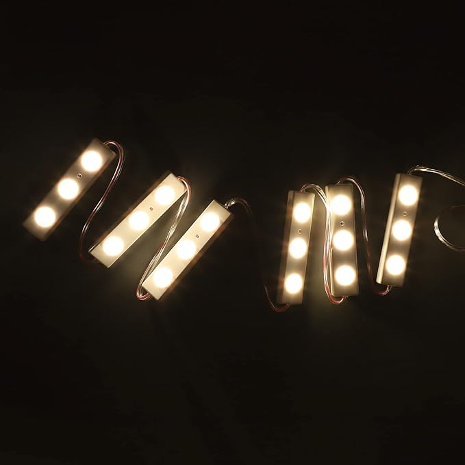 Dioche Vanity Mirror Lights, String Light Bars Ultra Bright White LED, Adjustable Brightness, USB Plug in, Makeup Vanity Table & Bathroom (2 Strings)