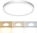 1PACK LED Flush Mount Ceiling Light, 3CCT Selectable 3000K-4000K-6500K & 100W Equivalent Modern Kitchen Recessed Ceiling Lamp 15W 1500Lm 7.5 Inch for Bathroom Closet Laundry Bedroom Hallway, White