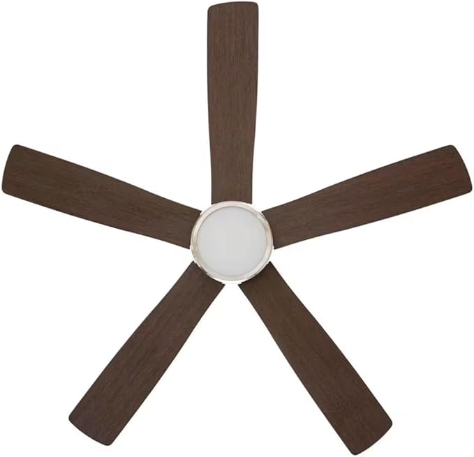 LYTIO Fanelee 54 in. White Color Changing LED Brushed Nickel Smart Ceiling Fan with Light Kit and Remote Powered by Hubspace