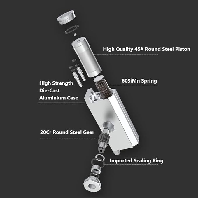 Door Closer Automatic Adjustable Spring Hydraulic Door Closer Heavy Duty Auto Closer for Residential and Commercial Doors