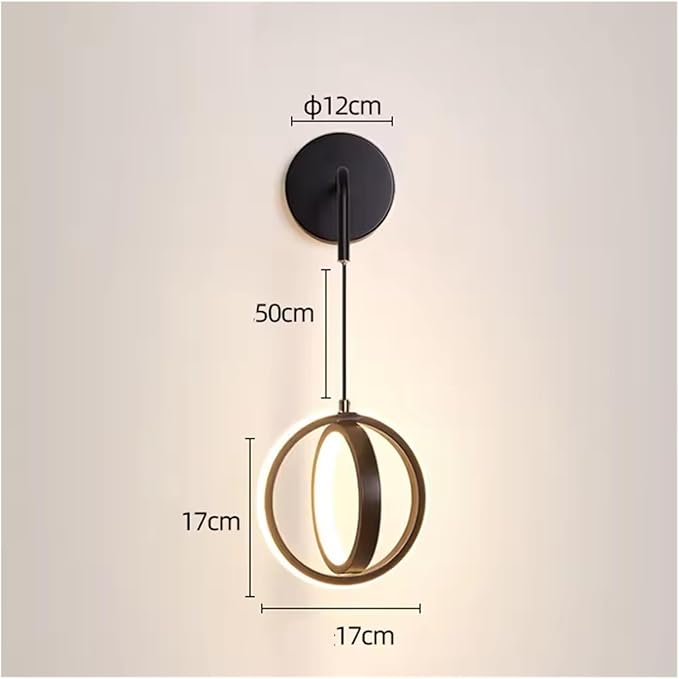 Modern Minimalist LED Wall Lamp Home Indoor Decor Wall Sconce for Living Room Bedroom Bedside Lustres Backgroud Light Decoration,Natural Style