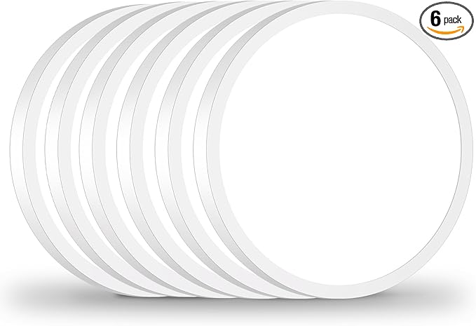 12Inch LED Flush Mount Ceiling Light Fixture, 28W 3200Lm Dimmable Modern Recessed Ceiling Lamp, 5000K Daylight White Round Low Profile Ceiling Light for Kitchen Closet Bedroom Hallway Laundry, 6-Pack