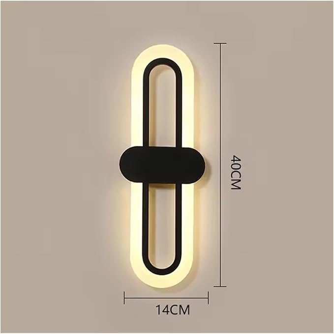 Modern Minimalist Living Room Background Wall Led Three-Color Light-Changing Wall Lamp Simple Aisle Balcony Lamp,Elegant