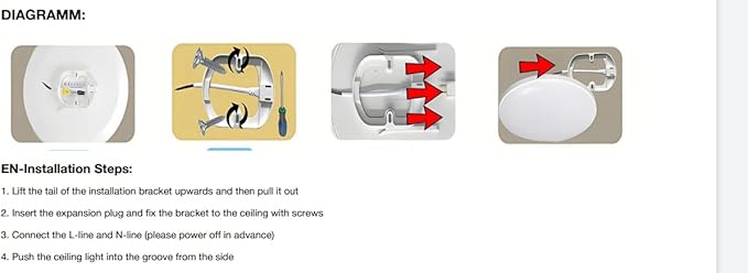Led Ceiling Lamp Dimmable with Remote Control, 24W 16 Million RGB Color Changing Smart led Ceiling Light Controllable via App, 2400LM Ceiling Light Ø30CM Lamp for Living Room Bedroom, White