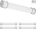 ASD LED 36" Vanity Flush Mount Light Fixture, Linear Bathroom Lighting Bar | 3CCT, Dimmable, Energy Star, ETL Listed | 30W 2650LM 3000-5000K 120V | Long Bath Wall Sconce Over Mirror | Nickel, 4 Pack