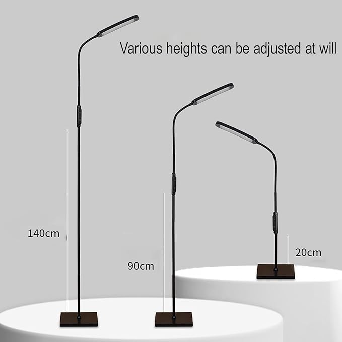 LED Floor Lamp for Living Room, Modern Standing LED Light, Adjustable Tall Floor Lamp for Bedroom Office Reading, Minimalist Standing Lamp with Soft Glow for Home Decor