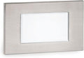 WAC Landscape Lighting, LED 12V Diffused Indoor or Outdoor Step and Wall Light Amber 1800K Built-in LED in Stainless Steel