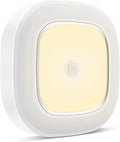 Motion Sensor Battery Operated Lights For Closet, Indoor Wireless Activated LED Ceiling Light Battery Powered 300LM for Stair Kitchen Porch Bathroom Hallway Bedroom Garage, Warm Step Light