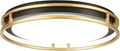 13 Inch LED Flush Mount Ceiling Light Fixture, 26W, Super Bright 1700 Lumens, 3 Color 3000K/4000K/5000K, Dimmable Ceiling Lamp for Bedroom Hallway Bathroom Kitchen Laundry (Black Gold)