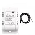WiFi Temperature Controller Sensor Module, Tuya app Wireless Remote 16A Smart Switch with Energy Consumption Monitoring,Compatible with Alexa Google