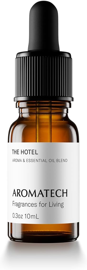 AromaTech The Hotel Aroma Essential Oil Blend: Luxury Hotel Inspired Aromatherapy with Lemon, Lavender, Peach & Pine for Ultrasonic Diffusers & Nebulizers (10 mL, The Hotel)