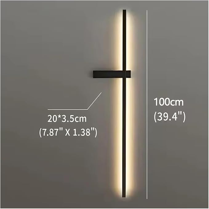 LED Wall Lamp Modern Minimalist Strip Wall Decor Lights Lighting for Bedroom Bedside Living Room TV Sofa Lobby Background Decor,for The Living Room