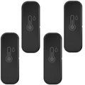 WiFi Temperature and Humidity Sensor,Compatible with Alexa and Google Home,No Hub Required,for Home,Baby Rooms,Greenhouses Accessories,Garages Black 4Pack(No Include Battery)