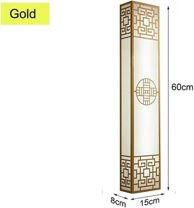 Chinese Style Bedroom Wall Lamp Strip Shaped Zen Background Wall Bedside Lamp Living Room
