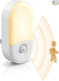 L LOHAS LED Motion Sensor Night Light, 2Pack, Motion Activated Night Light, Night Lights Plug into Wall Motion Sensor, 3000K Warm White, Adjustable Brightness 30/60LM, for Kids Adults Bathroom Bedroom