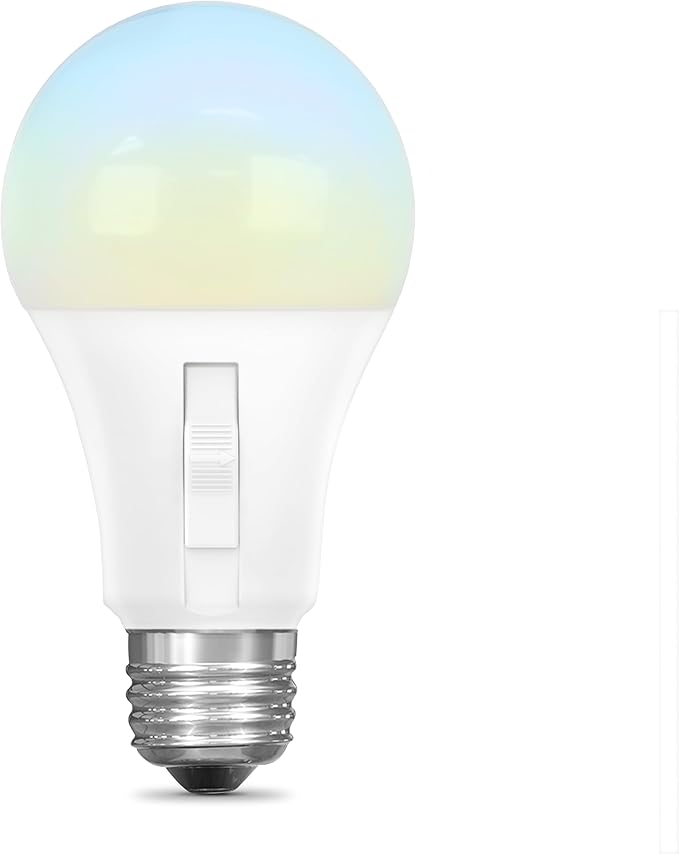 Feit Electric LED Motion Sensor Light Bulb, A19 60W Equivalent, 5CCT, Non-Dimmable, E26 Medium Base, 90 CRI, 800 Lumens, Adjustable White, 15 Years Lifetime, OM60/5CCTCA/MM/LEDI