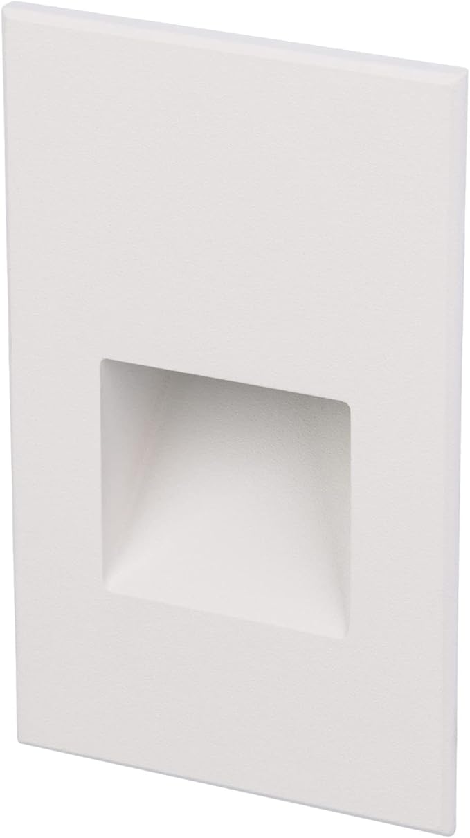 WAC Landscape Lighting, LEDme 120V LED Vertical Indoor and Outdoor Step and Wall Light 2700K Built-in LED in White