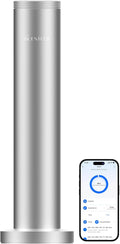 Wireless Hotel Scent Diffuser-Cordless Rechargeable Diffuser for Whole House- Scent Air Machine for Home -App Bluetooth Control -Waterless Essential Oil Diffuser for Large Room, Studio Office -Silver