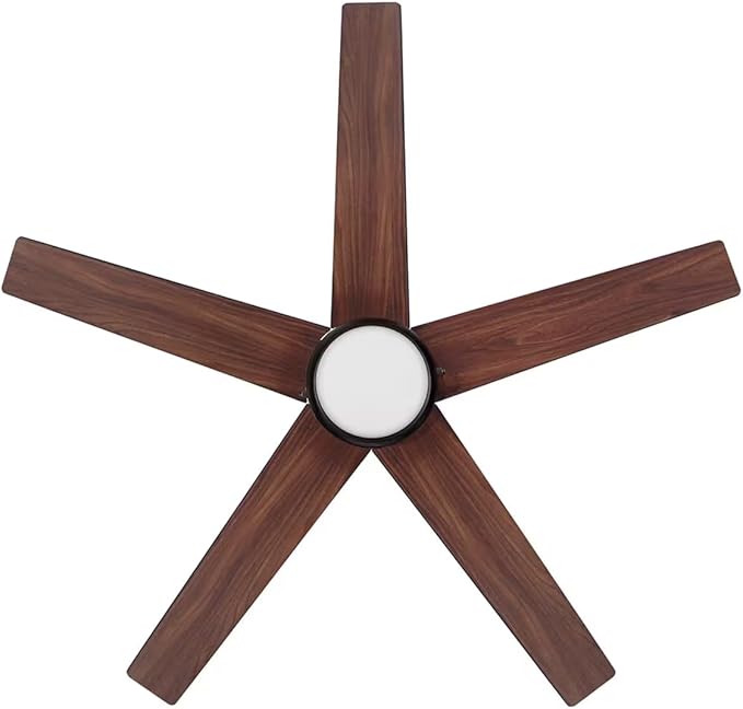 LYTIO Mena 44 in. LED Indoor/Outdoor Matte Black Ceiling Fan with Light Kit and Reversible Blades Included