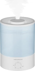 MegaWise Ultrasonic Cool Mist Humidifier | Quiet Operation, Top Fill, Auto Shut-Off | Ideal for Bedroom, Baby Room, and Plants (3.5 L)