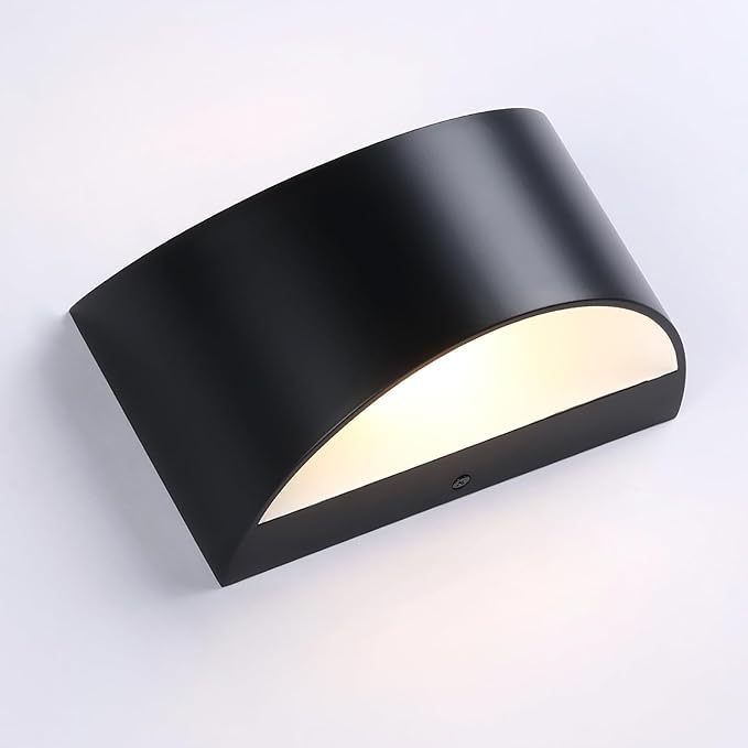 Black Modern LED Wall Sconce (with G9 Bulbs) Hardwired Indoor Wall Lights Set of 2 Up and Down Wall Mount Lamps for Hallways, Bedrooms, Hallways, Living Room 3000K Warm White