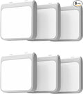 Solatec Plug-in Led Night Light with Auto Dusk to Dawn Sensor,Adjustable Brightness and Color, Warm White,Cool White Lights for Bathroom,Hallway,Bedroom, Kids Room, Kitchen, Stairway, 6 Pack