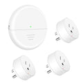 Motion Sensor Plug,Greencycle Wireless Motion Sensor Outlet with Timer Setting,PIR Sensor Plug to Auto Turn On/Off,Adjustable Detection Range,15A/1500W for Christmas Lights,Fans（1 Sensors 3 Plugs）