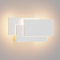 Ralbay 36W LED Modern Wall Sconce Matte White Aluminum Minimalist Indoor Wall Lamp for Bedroom & Hallway, 2700-3000K Warm White, Hardwired Non-Dimmable