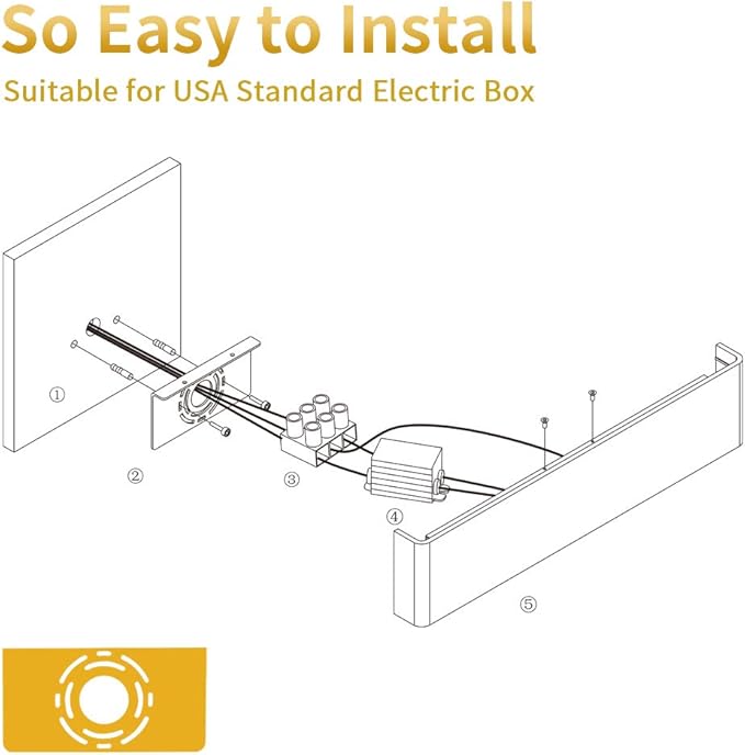 Aipsun 15.75in Matte White Modern Vanity Light Up and Down LED Vanity Light for Bathroom Wall Lighting Fixtures (Warm Light 3000K)
