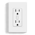 ELEGRP Smart Plug, Smart in-Wall Outlet Compatible with Alexa and Google Assistant, 2.4GHz Wi-Fi Smart Receptacle with Energy Monitoring, No Hub Required, UL Listed, White, 1 Pack