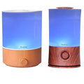 BlueHills Premium Set of Two Large 4000 ML and 2000 ML XL Essential Oil Diffusers Humidifier Combo for Large Room Home with Décor LED Lights Great Gift – Value Pack of Wood Grain and Dark Wood Grain.