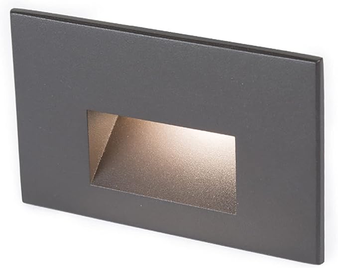 WAC Landscape Lighting, LED 12V Horizontal Indoor or Outdoor Step and Wall Light 3000K Warm Built-in LED in Bronze
