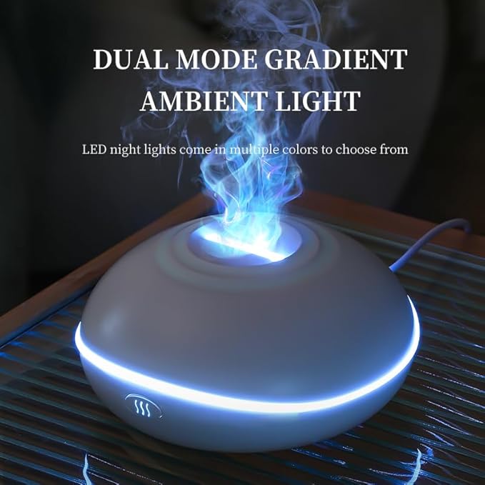 Essential Oil Diffusers Ultrasonic UFO Aromatherapy Diffuser, Ultrasonic Diffuser, Cool Mist Humidifier, 7 Colors LED Lights Changing for Home, Office, Spa 200ml (Black)