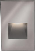 WAC Landscape Lighting, LED 12V Vertical Indoor or Outdoor Step and Wall Light 3000K Warm Built-in LED in Stainless Steel