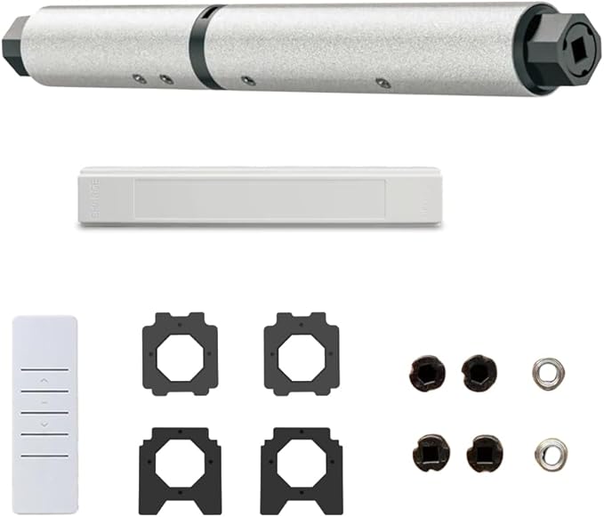 Motorized Roller Shade Motor Kit, 24mm DC 12V Electric Blind Motor for Cellular Roman Shades, Ultra-Quiet Remote Control Automation, Dual Output for Wood & Aluminum Blinds (0.8N.m for 34rpm/min)