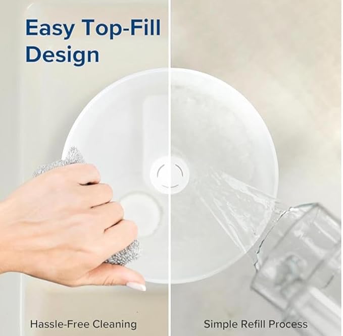 300ML Air Humidifier & Aroma Diffuser Home Fragrance Room Decor Essential Oil Diffuser Humidifiers for Bedroom Cool Mist 7 LED Light Car Air Freshener (Black-2)