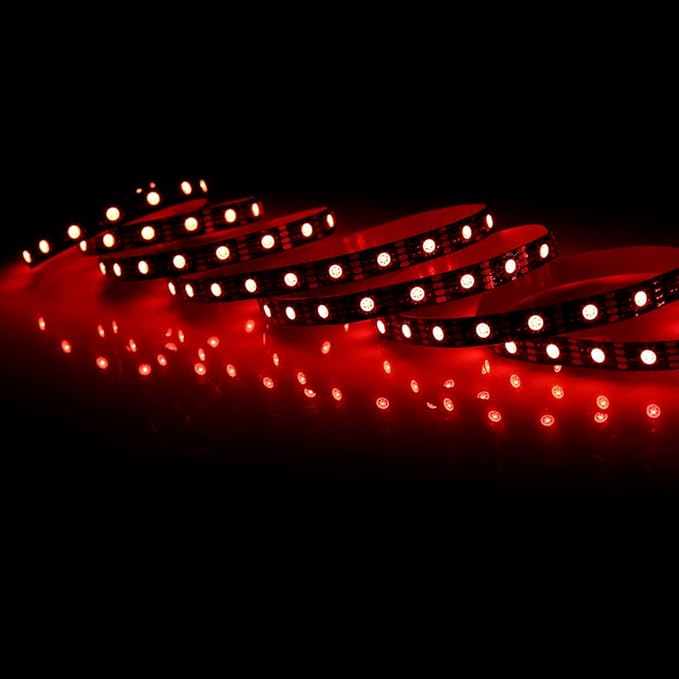 ausuky 5V 5050 RGB LED Strip Light Bar TV Background Lighting Kit + USB Remote Control (Cool Black Board,10ft (3M))