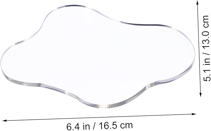 1pc Creative Acrylic Decorative Tray and Coaster Random Design for Table Decoration Minimalist Nordic Style for Organizing Sundries and Photography Props