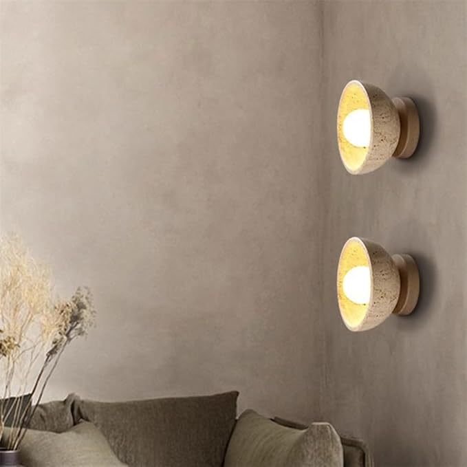 Lighting Vintage Industrial Wall Lights Kitchen Decor Wall Mount Sconce Stone Wall Sconce Lights for Bedroom Hallway Hotel Corridor Stairs Home Decoration