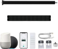 Smart ZigBee Roller Shade Motor with Solar Panel, Retrofit Electric Blind Motor, 5000mAh Rechargeable, Compatible with Alexa/Google Home, High Torque Kit (10 N.m for Φ50mm (2") Round Tube)