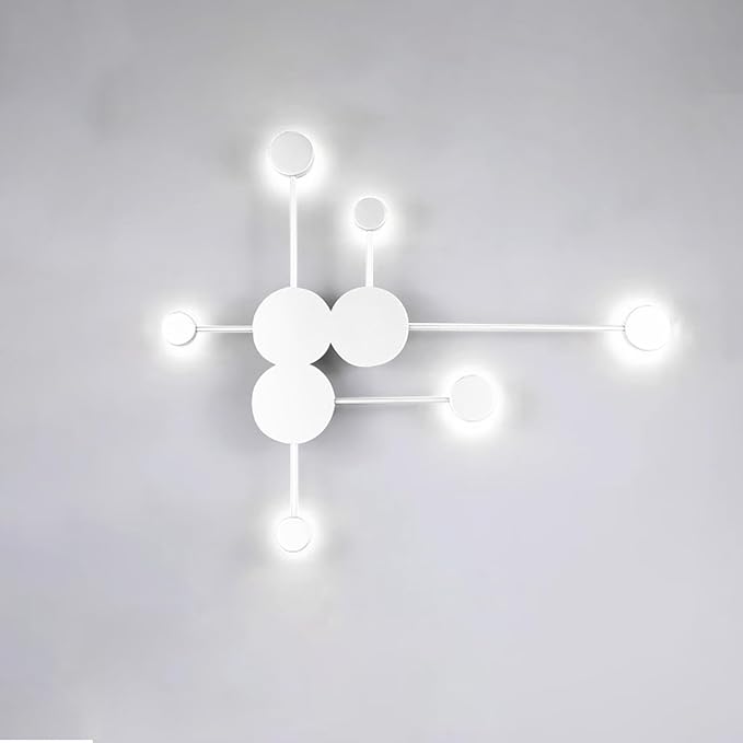 Lights LED Modern Indoor Nordic Circle Background Creatively Decorative Acrylic for Living Room Bedroom