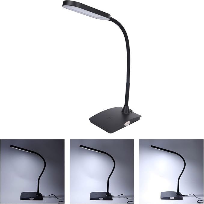 Yinhing LED Desk Lamp, Flexible Task Lamp, 3 Brightness Gears Adjustable Eye-Care for Home Office Bedroom Kitchen Nightstand Reading