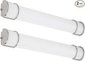 ASD LED 36" Vanity Flush Mount Light Fixture, Linear Bathroom Lighting Bar | 3CCT, Dimmable, Energy Star, ETL Listed | 30W 2650LM 3000-5000K 120V | Long Bath Wall Sconce Over Mirror | Nickel, 2 Pack