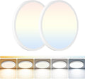 LED Flush Mount Ceiling Light: 12 inch 2Pack Super Slim Dimmable & 5CCT (2700-6500K) Kitchen Lighting Fixtures Ceiling - 24W White Low Profile Ceiling Lamp for Bedroom Garage Hallway
