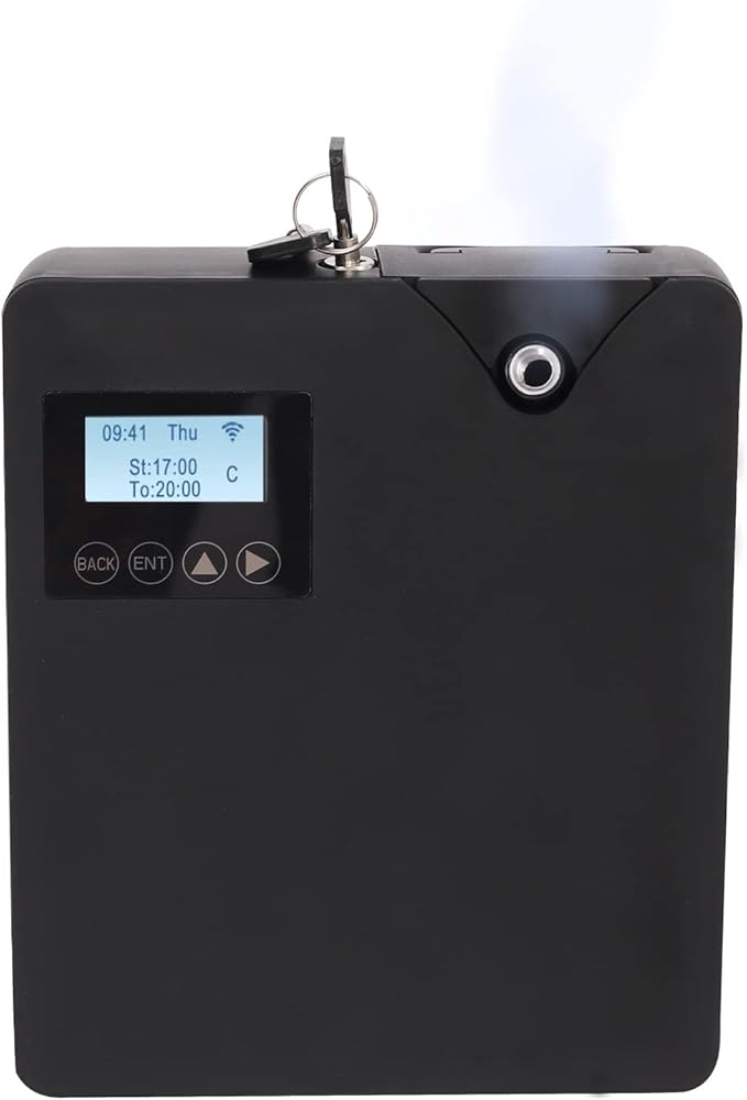 Smart Scented Air Machine, 300ml Anhydrous Essential Oil Diffuser with Professional Atomization Technology, HVAC Essential Oils for Large Rooms, Business, Office, Spa (Black)