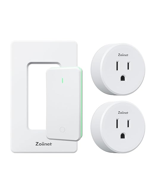 Remote Control Outlet Plug Switch, Buckle Design & Removable Wireless Light Switch, No Wiring Needed, 300 ft, 15A/1500W, Programmable, for Household Appliances(2 Pack)