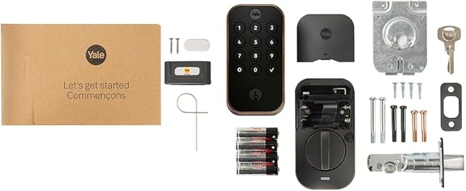 Yale Assure Lock 2 with Wi-Fi – Oil Rubbed Bronze Smart Lock for Front Door with Keypad, App Control, Backup Key, and Deadbolt – Secure Keyless Entry Door Lock, YRD410-WF1-0BP